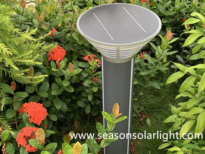 Decorative Border Pathway Driveway Landscape Lighting Outdoor Bollard Solar LED Garden Light with LED Strip Light