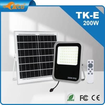 China Sport Portable Ground Reflector Paper Warehouse Outdoor 200W Solar Flood Light LED