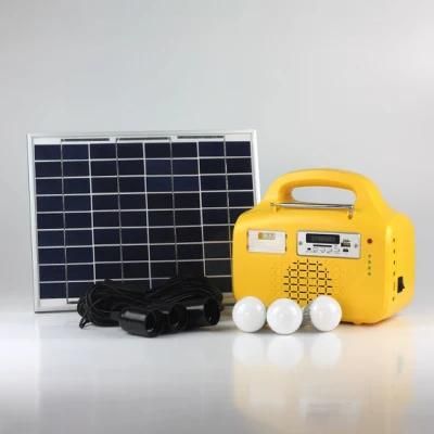 3 LED Bulbs/10W Solar Energy Saving System Lighting System/Kit/LED Lamp/LED Light for Electricity-Lack Areas