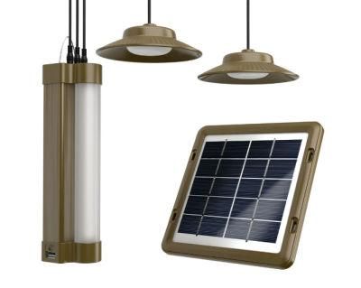 Portable Solar Lighting Kit with 3 Bulbs