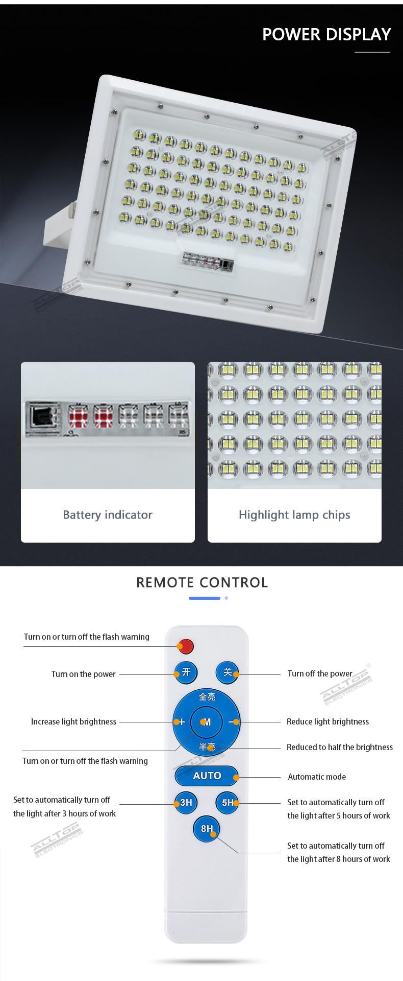 Alltop Cost Effective Waterproof IP65 Portable SMD 80W 160W 240W Stadium Outdoor LED Solar Flood Lights