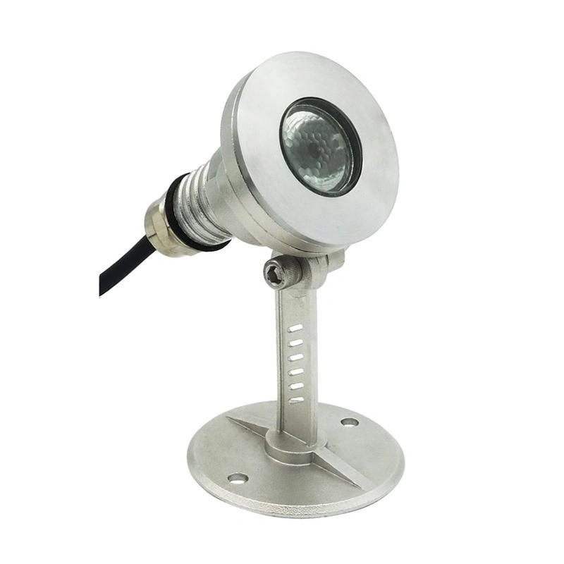 1W, 2W or 3W RGB 3in1 304 Stainless Steel IP68 Waterproof LED Underwater Spot Light