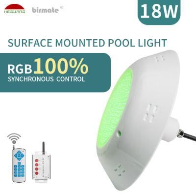 18W RGBW AC12V Synchronous Control LED Color Changing Swimming Pool Lights Pool Light