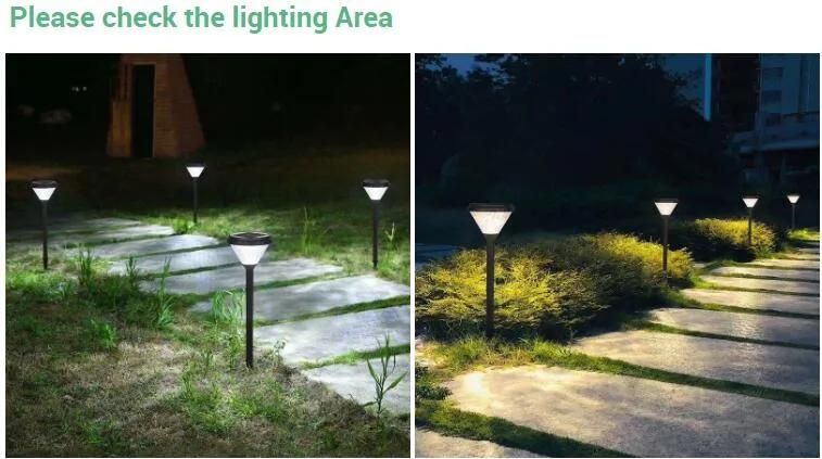 Solar Lamp Garden Solar Pathway Lights Outdoor Stainless Steel Light for Outdoor Garden Pathway Landscape