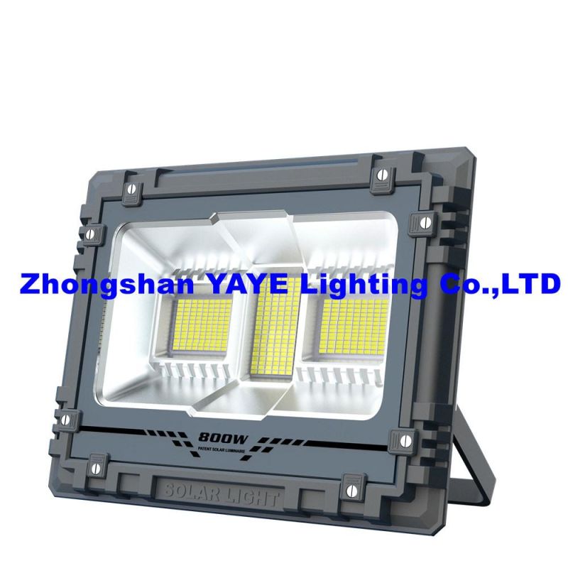 Yaye Hottest Sell 100W/200W/300W/400W Camera Solar LED Luminaires with Control Modes: Time/Light Control + Radar Sensor +Remote Controller+Tuya APP