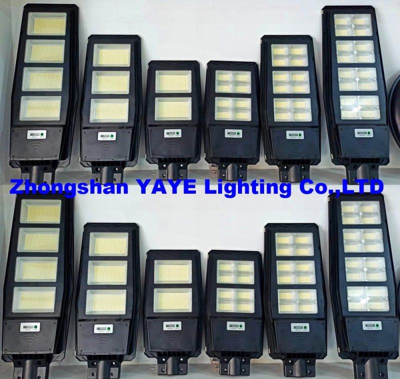 Yaye 2022 Hottest Sell 150watt All in One Solar LED Street Road Wall Garden Light with Remote Controller/Radar Sensor 500PCS Stock Each Watt