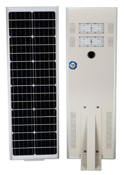 50W 6000 Lumen Energy Saving Lamp All in One LED Solar Street Lights with LiFePO4 Lithium Battery