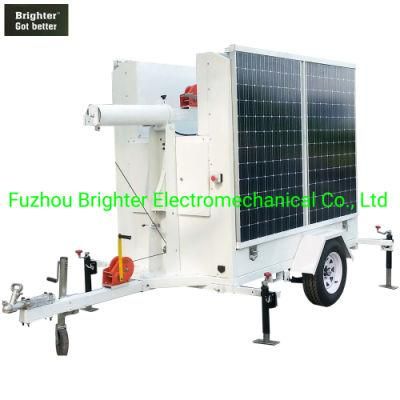 Solar Light Mobile Lighting Tower with LED Lamp Environmental Protection