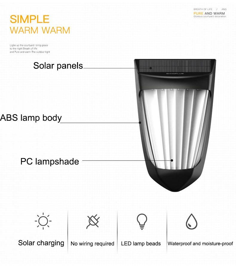 LED Solar Wall Washer Light Outdoor Waterproof Fence Light Wall Light