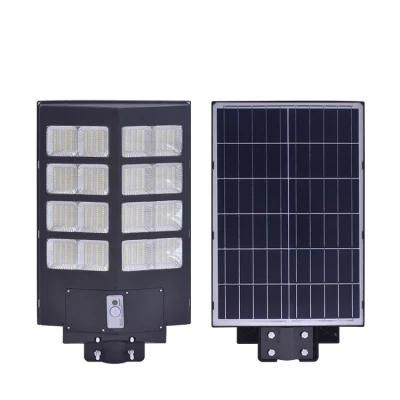 2021 Black ABS 400W High Lumens Outdoor Waterproof IP65 All in One Integrated LED Solar Street Light