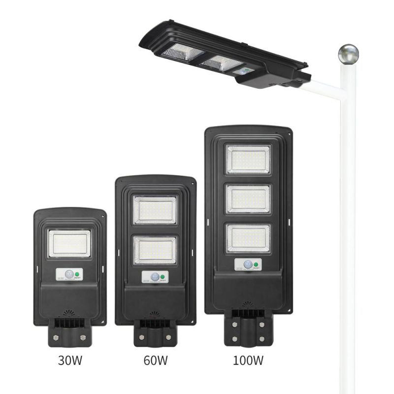 All in One Solar LED Street Lamp for Outdoor Garden Pathway Street Lighting