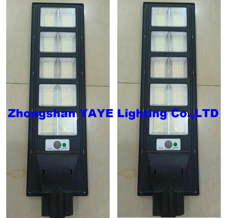 Yaye Hottest Sell 250W All in One Solar LED Street Road Garden Wall Light with Waterproof IP65 500PCS Stock (YAYE-22SLSL250WG)