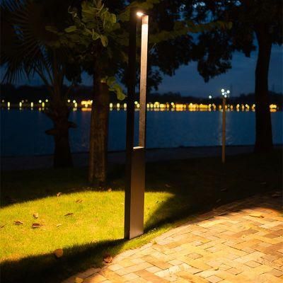 12W Sand Ash COB Lighting Garden LED Bollard Light Outdoor