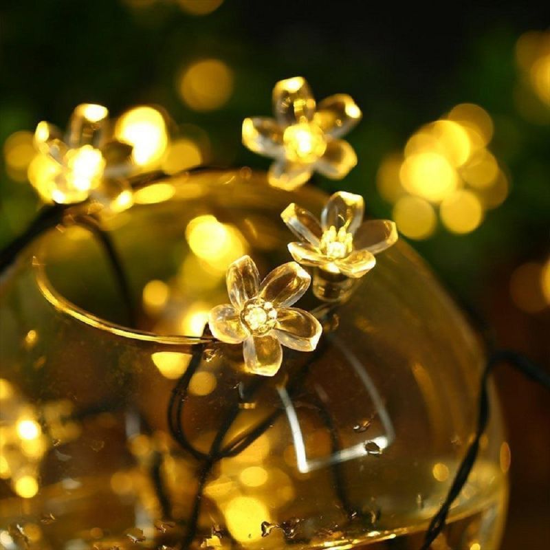 Solar Christmas Lights LED Solar Lights LED Solar Fairy Blossom Flower for Indoor Outdoor, Patio, Lawn, Garden, Christmas Wyz18076
