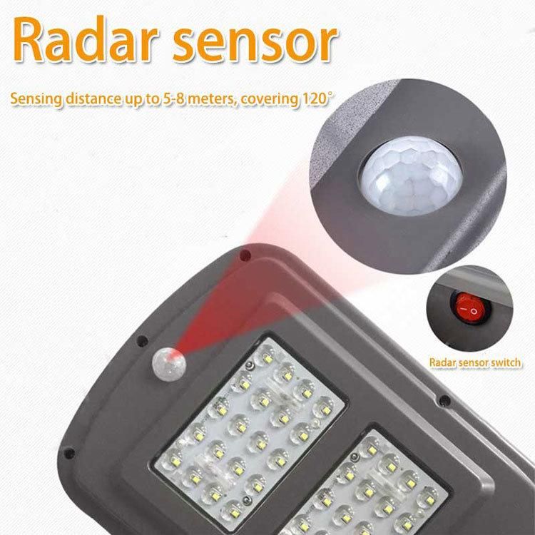 IP65 Waterproof Motion Sensor Solar Powered Street Lamp