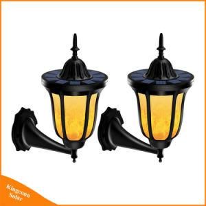 Solar Flickering Flames 96 LED Outdoor Dancing Night Light for Garden Door Patio Yard