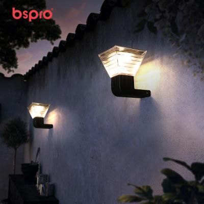 Bspro IP65 Factory Price Sport Hot Sell Spot Lights LED Outdoor Solar Powered Wall Light