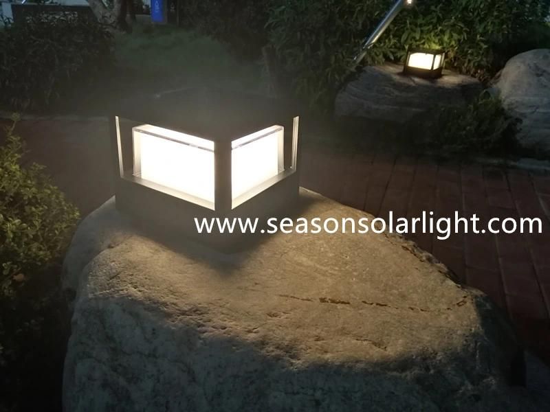 New Energy Saving LED Light Lamp Fence Post LED Garden Outdoor Solar Fence Light with LED Chip