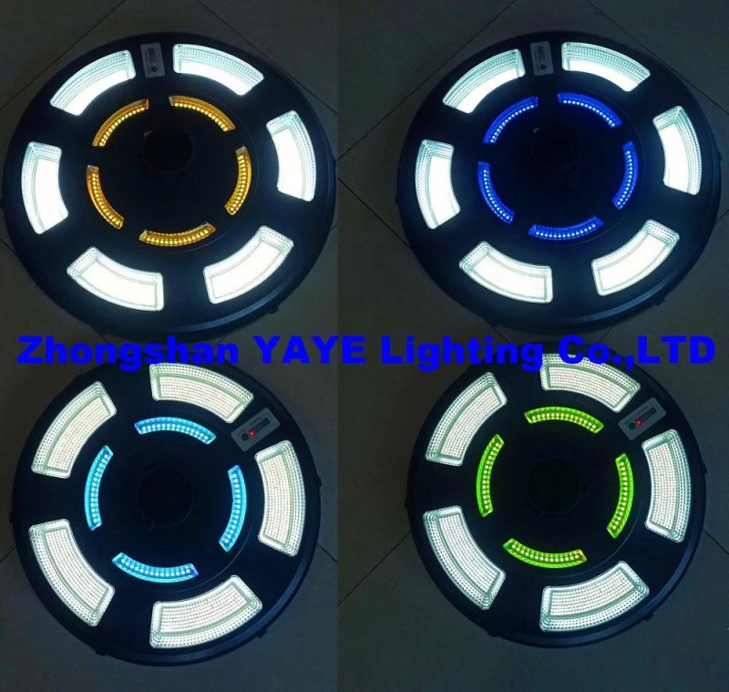 Yaye Hottest Sell 400W/300W UFO RGB Outdoor Waterproof All in One IP65 Road Street Roadway Garden Yard Smart with Motion Sensor Integrated LED Solar Light