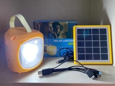 Rechargeable LED Solar Camping Lantern Sf-201 with Mobile Phone Charger