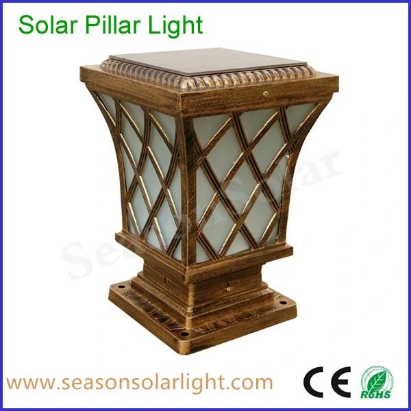 Factory Supply Bright LED Outdoor Lighting Garden Main Gate Solar Fence Light with Double LED Lights