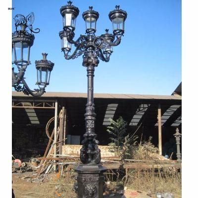 Factory Price Iron Lamp/Vintage Cast Iron Street Lamp Iron Lamp Post Ilc-03