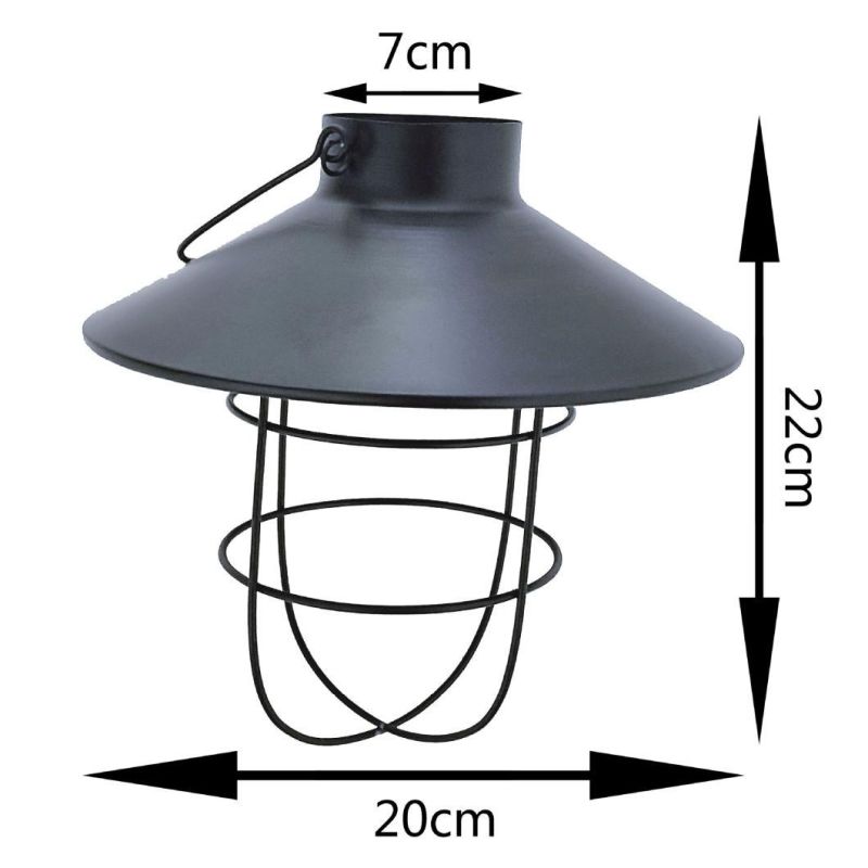 Wrought Iron Solar Courtyard Corridor Tungsten Fiber Camping Light