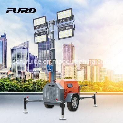 6kw Durable Industrial Portable Trailer Tower Lights with Generator Fzmtc-1000b
