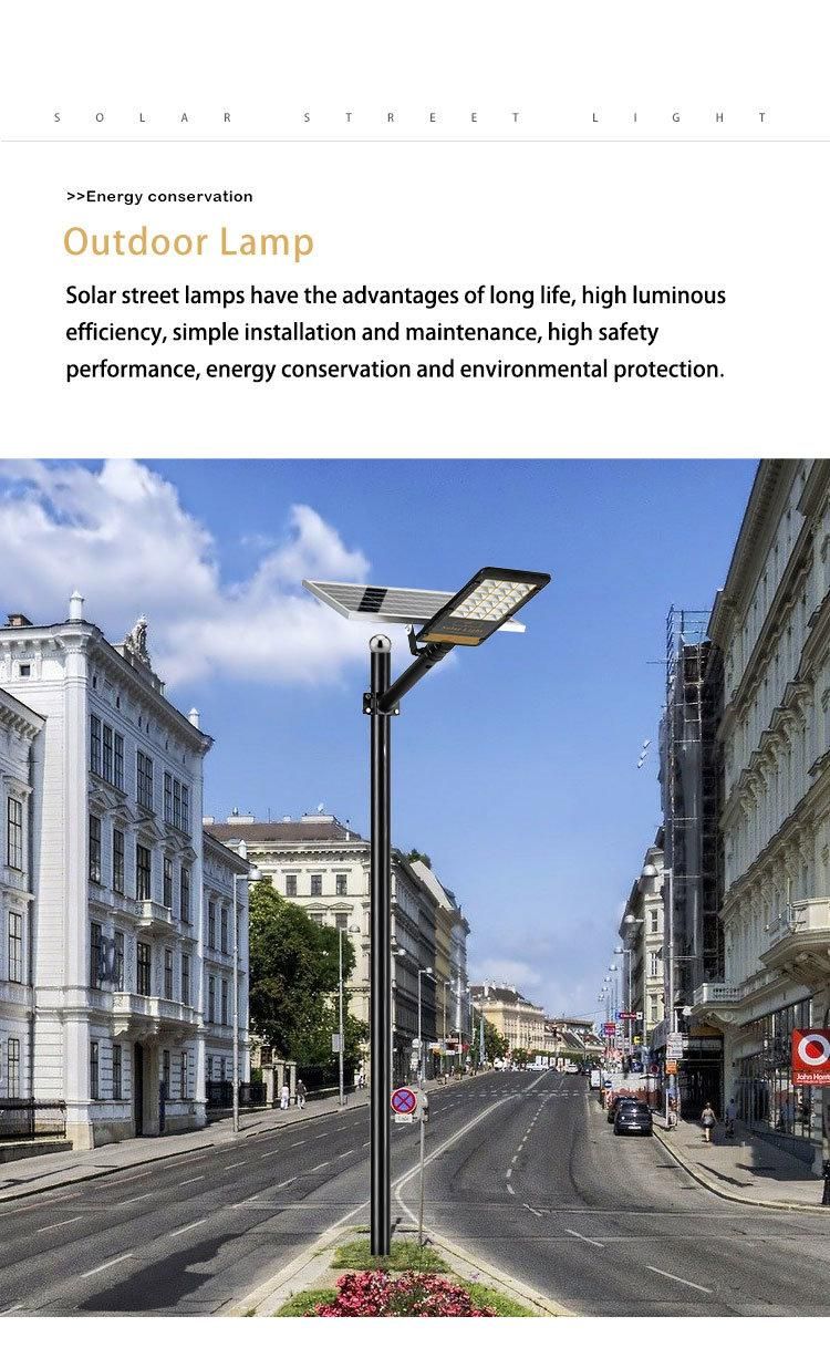 Remote Control LED Solar Street Lamp Waterproof Solar Powered Street Light