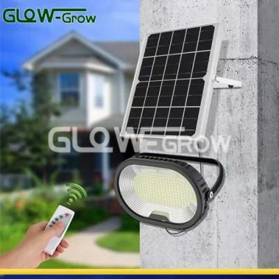 Solar Floor Light Floodlights IP65 Waterproof Solar Power Light Auto on/off Dusk to Dawn with Remote Control for Yard Garden Shed Barn
