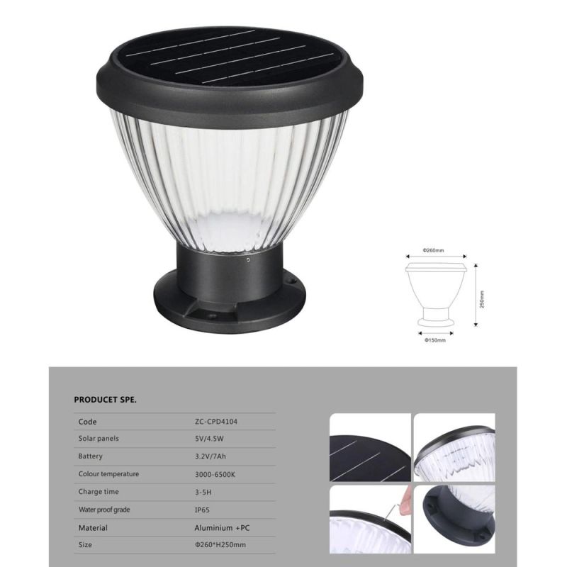 Battery Powered Solar LED Garden Lamp Decorative Outdoor Lighting