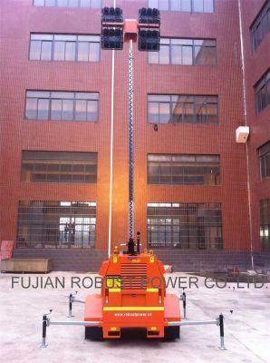 Battery Powered LED Light Tower with 4*480W LED Floodlight
