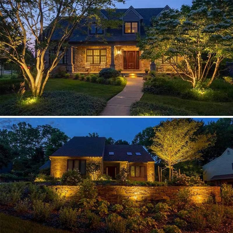10W RGB LED Garden Lawn Light 12V Landscape Lights Waterproof IP65 Warm White Path Wall Tree Flag Outdoor Landscape Spotlight