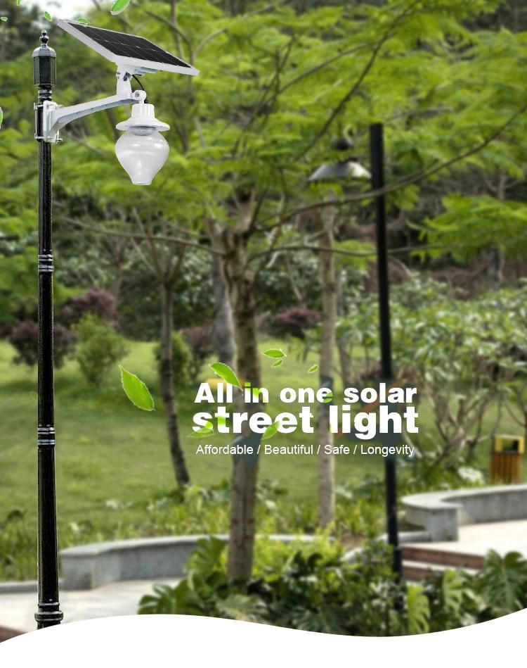 Classical Style Home Outdoor Lighting 9W LED Solar Garden Light