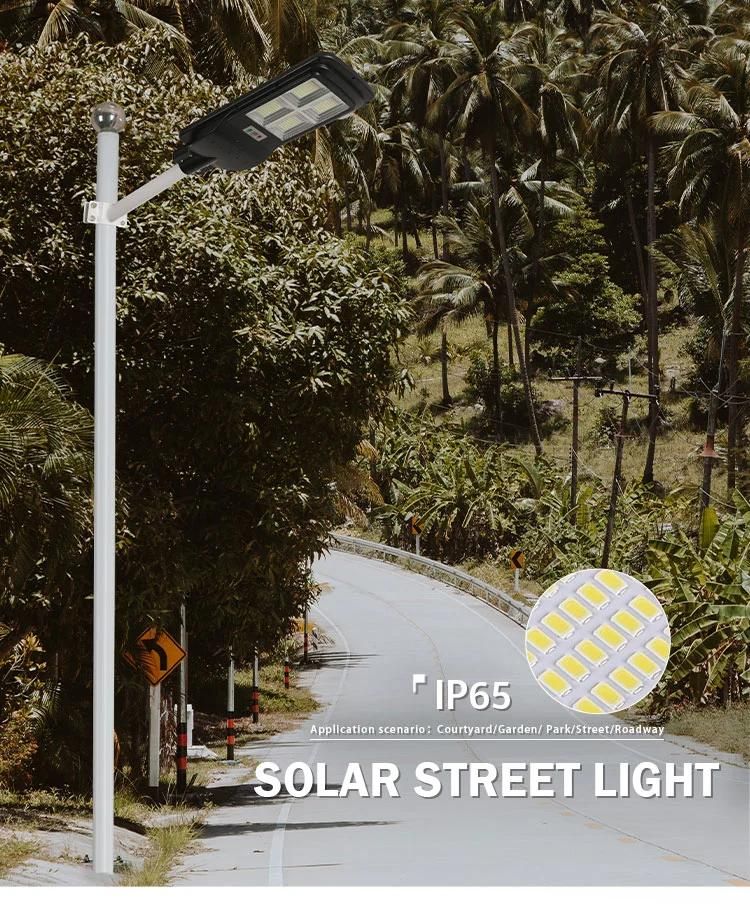 Solar Powered Street Lamp Outdoor Waterproof All in One LED Solar Street Lights