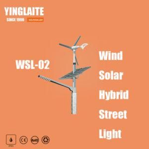 High Lumens Bridgelux CREE 7m Pole 80W Wind Solar Hybrid Street Light