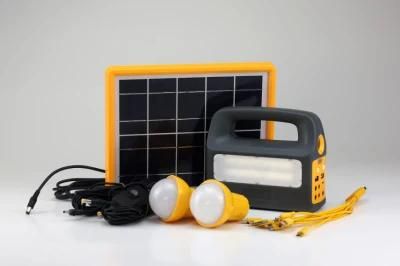 2021 Hot Model Portable Solar Lighting Kits with 2 LED Bulbs/Mobile Phone Chargers for Africa/India Area