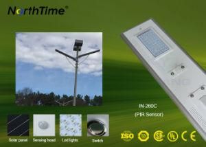 60W Solar Powered LED Street Light Phone APP PIR Sensor